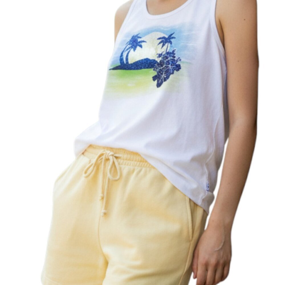 Levis Short girl size s yellow/Tank top Justice White and size 14 white & yellow
